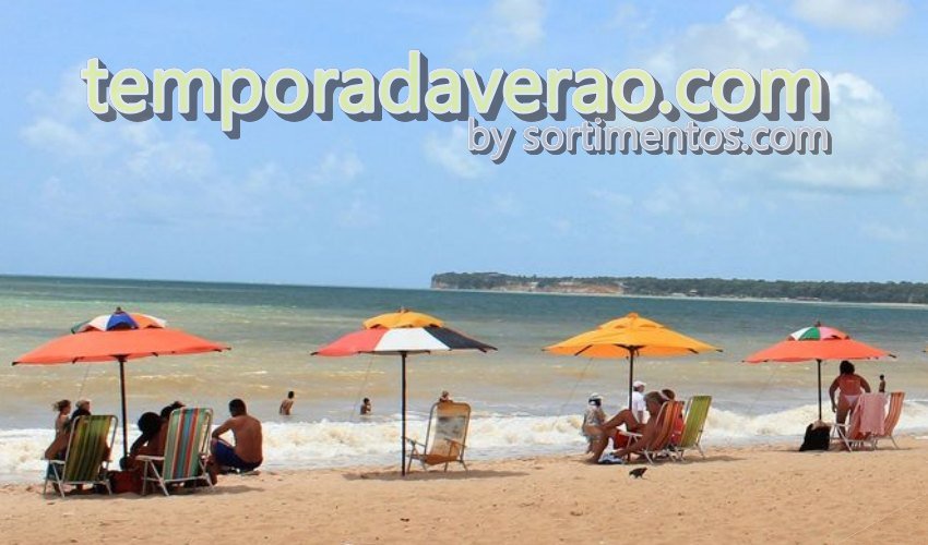 Praia de Cabo Branco no Litoral Paraibano -Temporada Verão Sortimentos.com