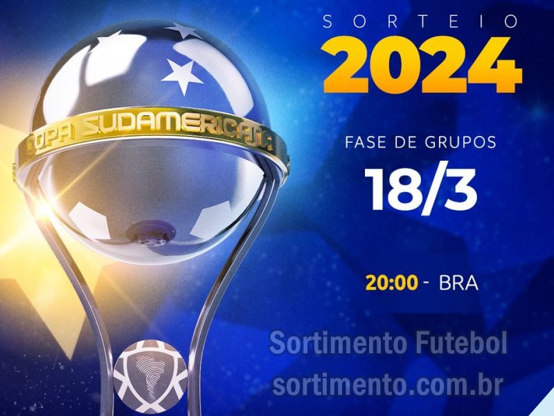 Copa Sul-Americana 2024 : tabela de jogos da primeira fase Copa Sul-Americana 2024 - data do sorteio dos grupos Copa Sul-Americana 2024