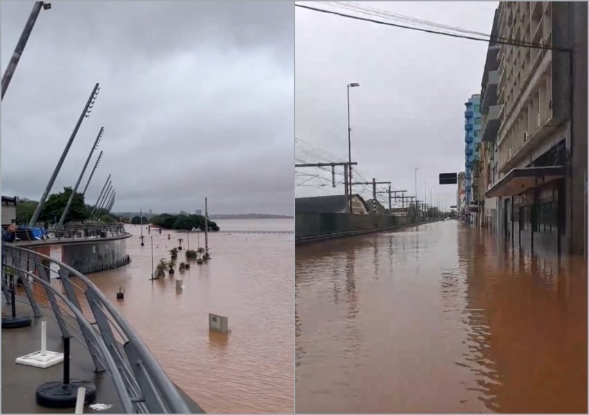 Fotos e Notícias enchente em Porto Alegre 2024 - sortimento noticias