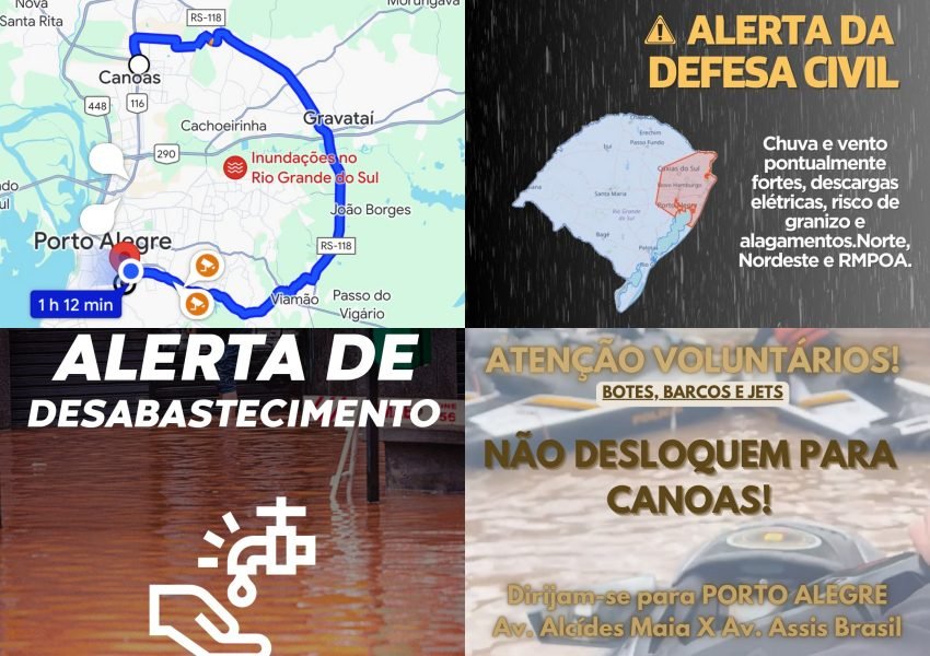 Notícias Enchente no Rio Grande do Sul - Sortimento Porto Alegre
