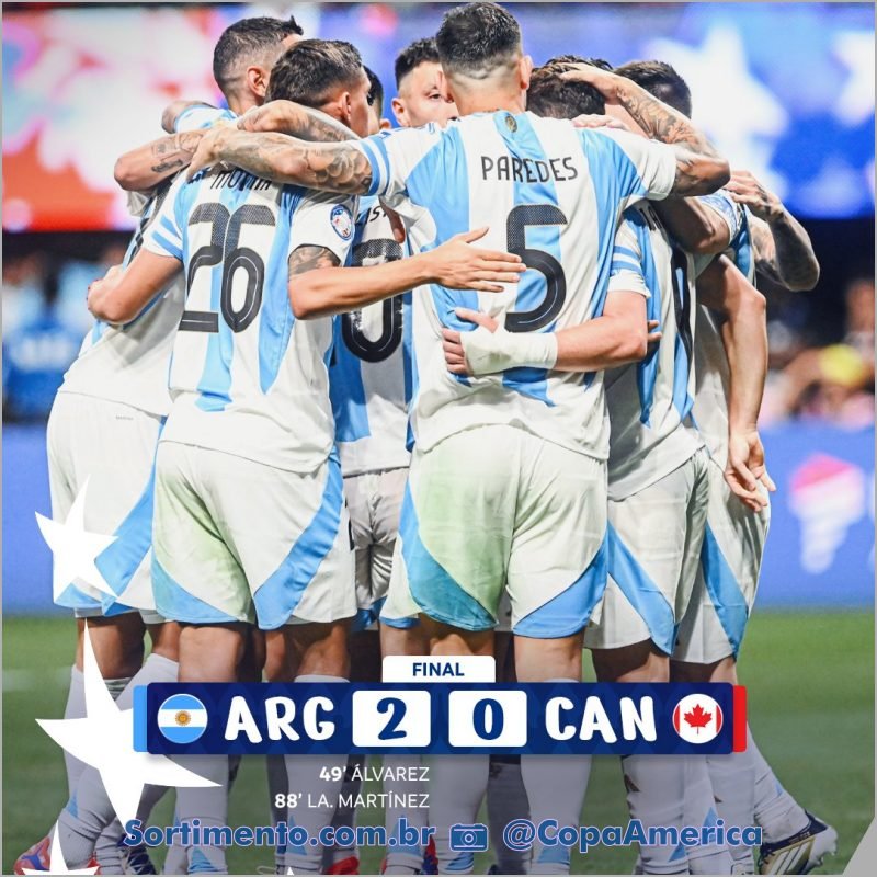 Copa América 2024 - Argentina 2 x 0 Canada - Sortimento Futebol