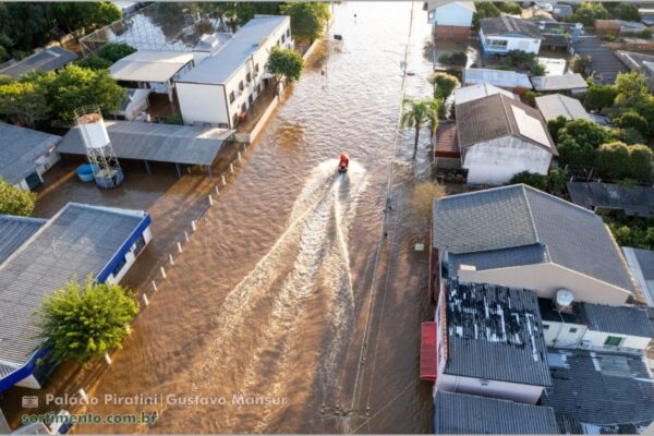 Monitoramento do Serviço Geológico do Brasil indica que os níveis estão subindo na Bacia do Rio Uruguai Enchente no Rio Grande do Sul
