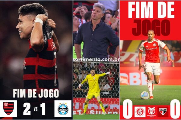 Brasileirão 2024 : Flamengo vence freguês Grêmio e Inter empata com São Paulo