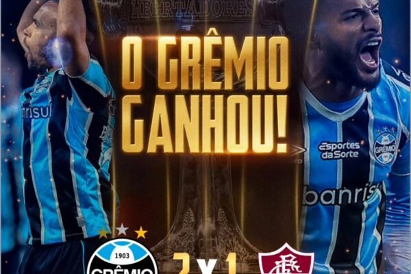 Copa Libertadores da América 2024 - Grêmio 2 x 1 Fluminense - sortimento.com.br