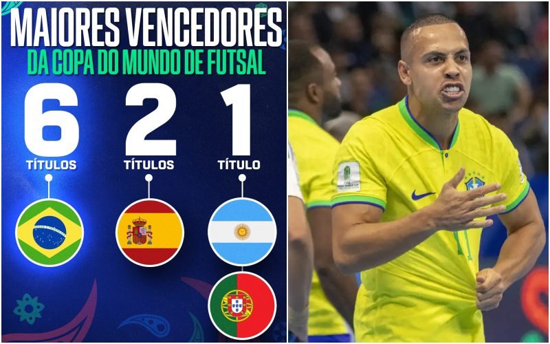 Seleção Brasileira conquista hexa da Copa do Mundo de Futsal