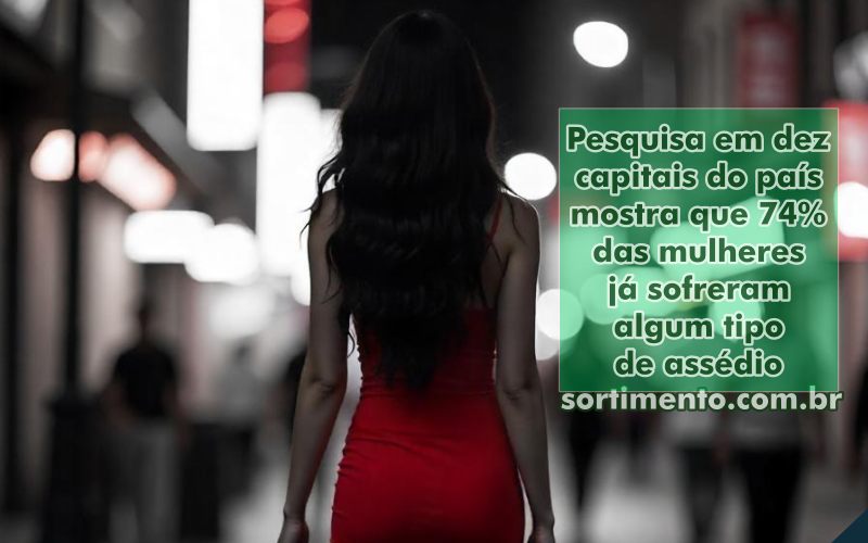 Sortimento Comportamento . Pesquisa sobre assédio as mulheres no Brasil