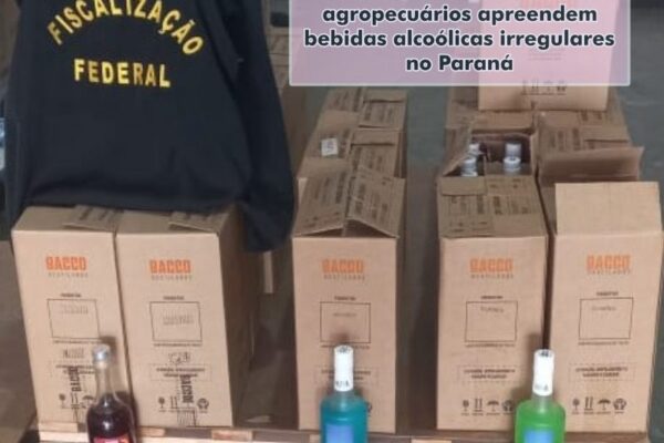 Auditores fiscais federais agropecuários apreenderam mais de 1,6 mil litros de bebidas alcoólicas irregulares no Paraná Auditores fiscais federais agropecuários apreendem bebidas alcoólicas irregulares no Paraná - sortimento.com.br