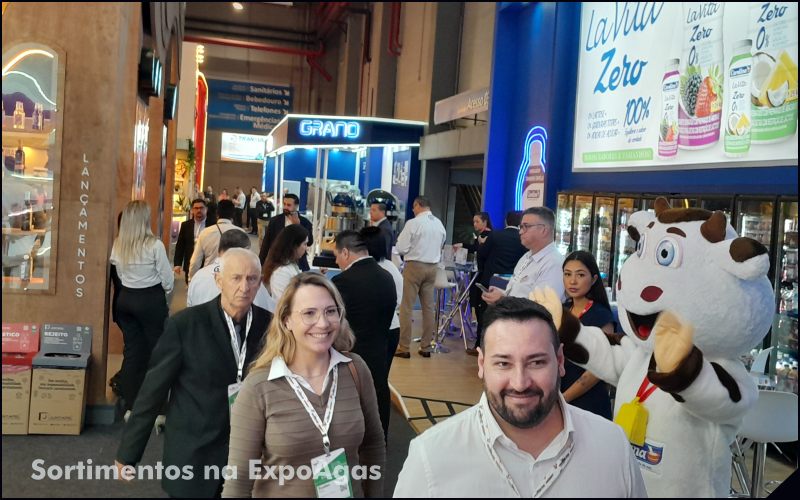 Sortimento na ExpoAgas 2025, feira do setor supermercadista em Porto Alegre
