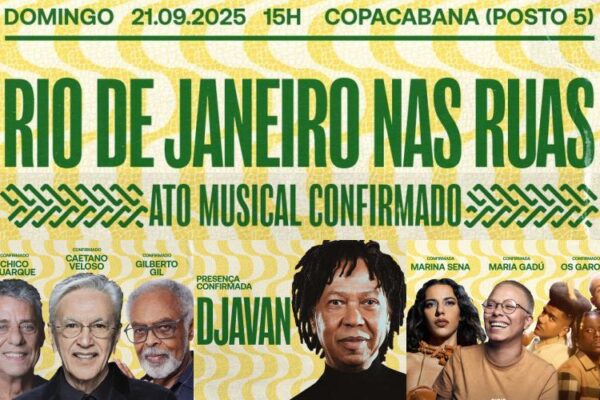 Posto 5 na Praia de Copacabana, no Rio de Janeiro, recebe Ato Musical contra Projeto de Lei da Anistia a Golpista e PEC da Blindagem