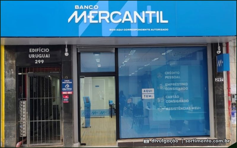 Banco Mercantil no Centro de Porto Alegre - Instituição Financeira - sortimento.com.br