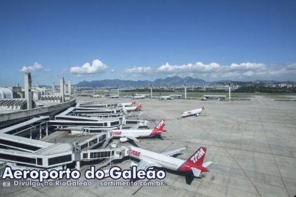 Aeroporto do Galeão no Rio de Janeiro - Sortimento Transporte