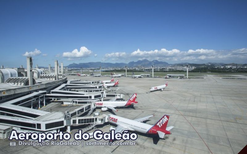 Aeroporto do Galeão no Rio de Janeiro - Sortimento Transporte