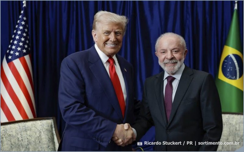 Donald Trump e Luiz Inácio Lula da Silva - Sortimento.com.br