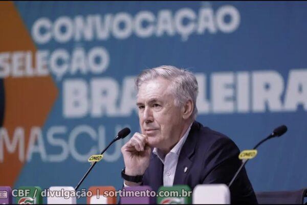 Carlo Ancelotti - Técnico da Seleção Brasileira de Futebol Masculino - Sortimento Futebol