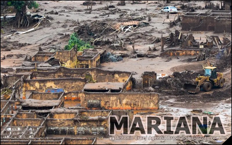 Mariana-MG - rompimento das barragens da mineradora Samarco -sortimento.com.br