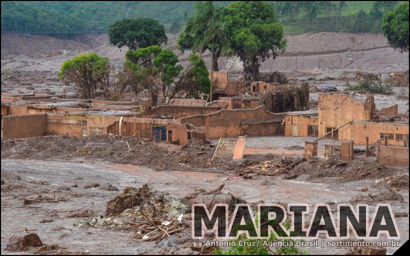 Mariana-MG - rompimento das barragens da mineradora Samarco -sortimento.com.br