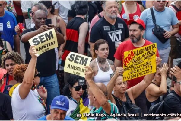 Projeto de Lei da Dosimetria : manifestações contra as decisões de Hugo Motta e Deputados Federais