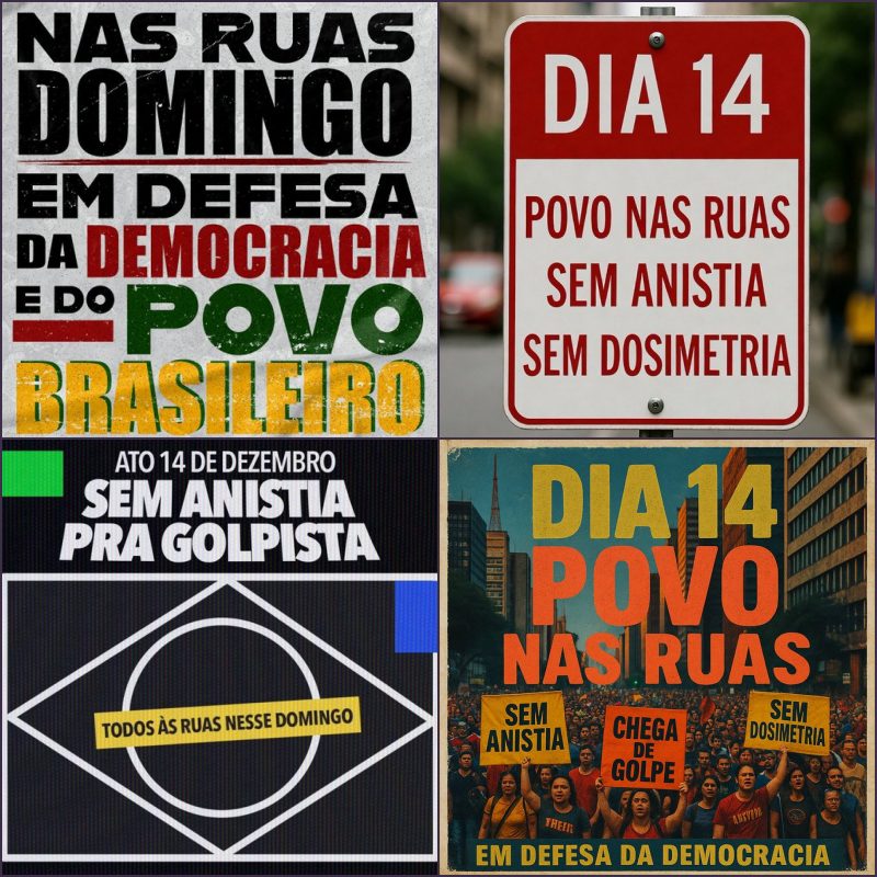 Manifestações populares contra Hugo Motta e Deputados Federais pela aprovação do Projeto de Lei da Dosimetria