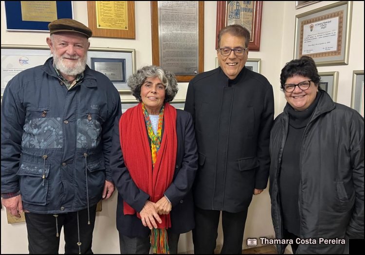 Diretoria do CD – Luiz Adolfo, Jurema Josefa, Ayres Cerutti e Maria da Graça Maciel