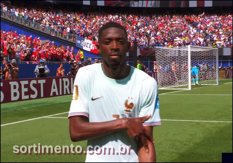 França vence com hat-trick de Dembélé